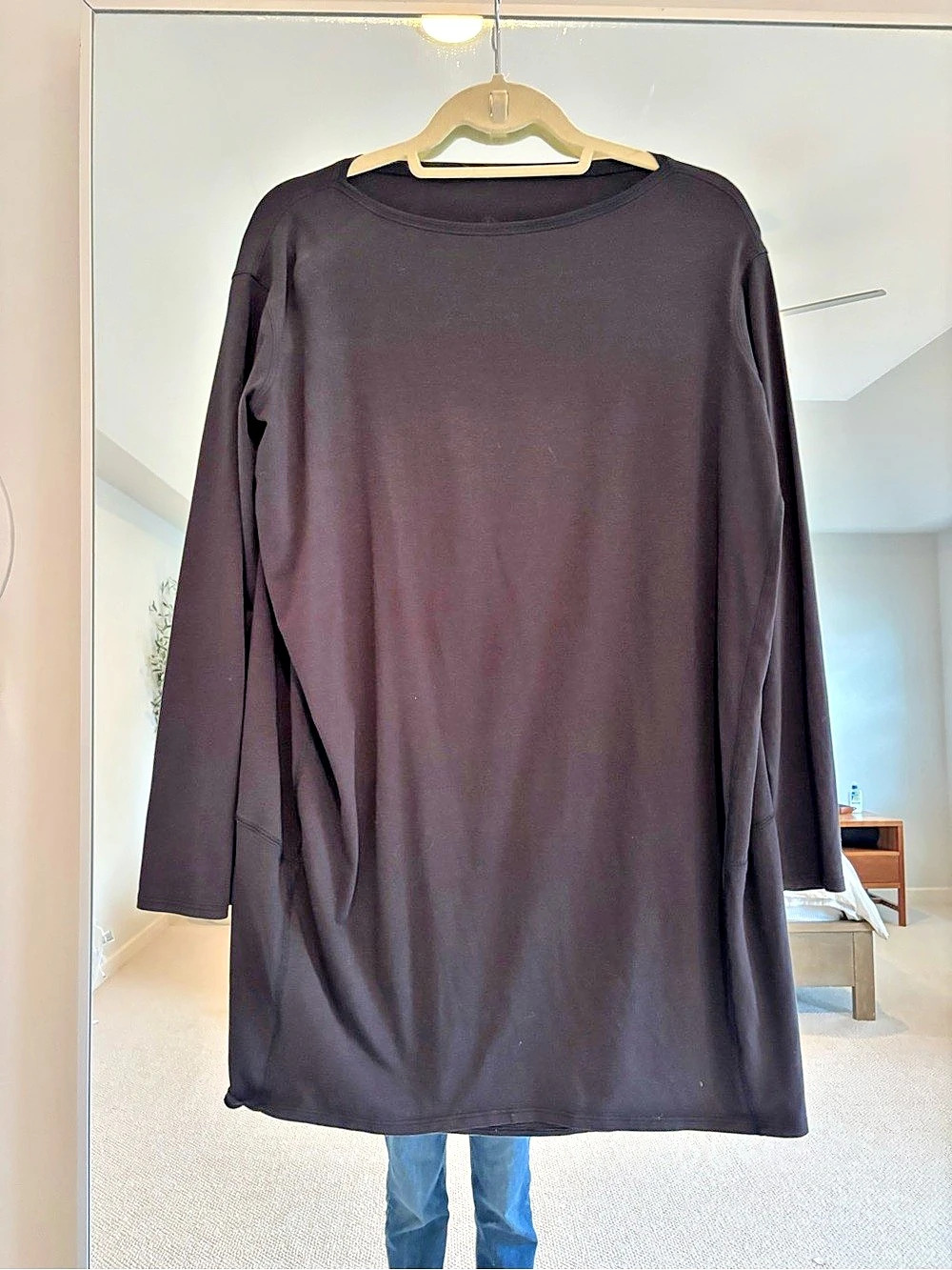 Lululemon Back in Action Long Sleeve Dress Black Mini